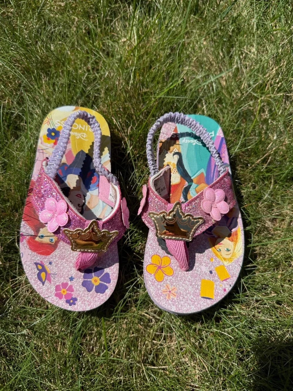 Disney Princess Toddler Girl Sandals Size 7